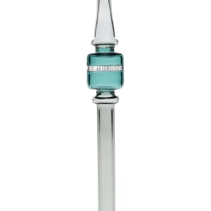 Smoke Grey with Green 6 Square Nectar Collector