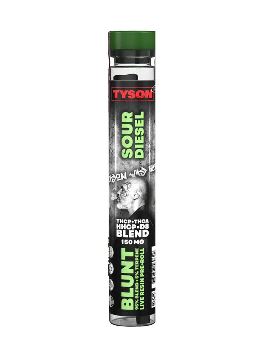 Sour Diesel Tyson 2.0 THCP Blend Live Resin Blunt Pre-Roll 150G