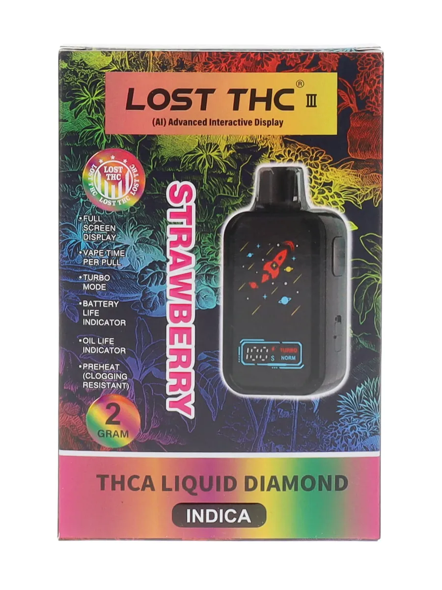 Strawberry Lost THC THC A Liquid Diamond Disposable 2G