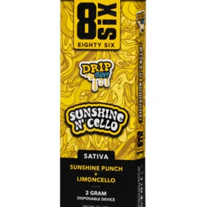 Sunshine N’ Cello 8SIX Drip Series THC-P Disposable 2G