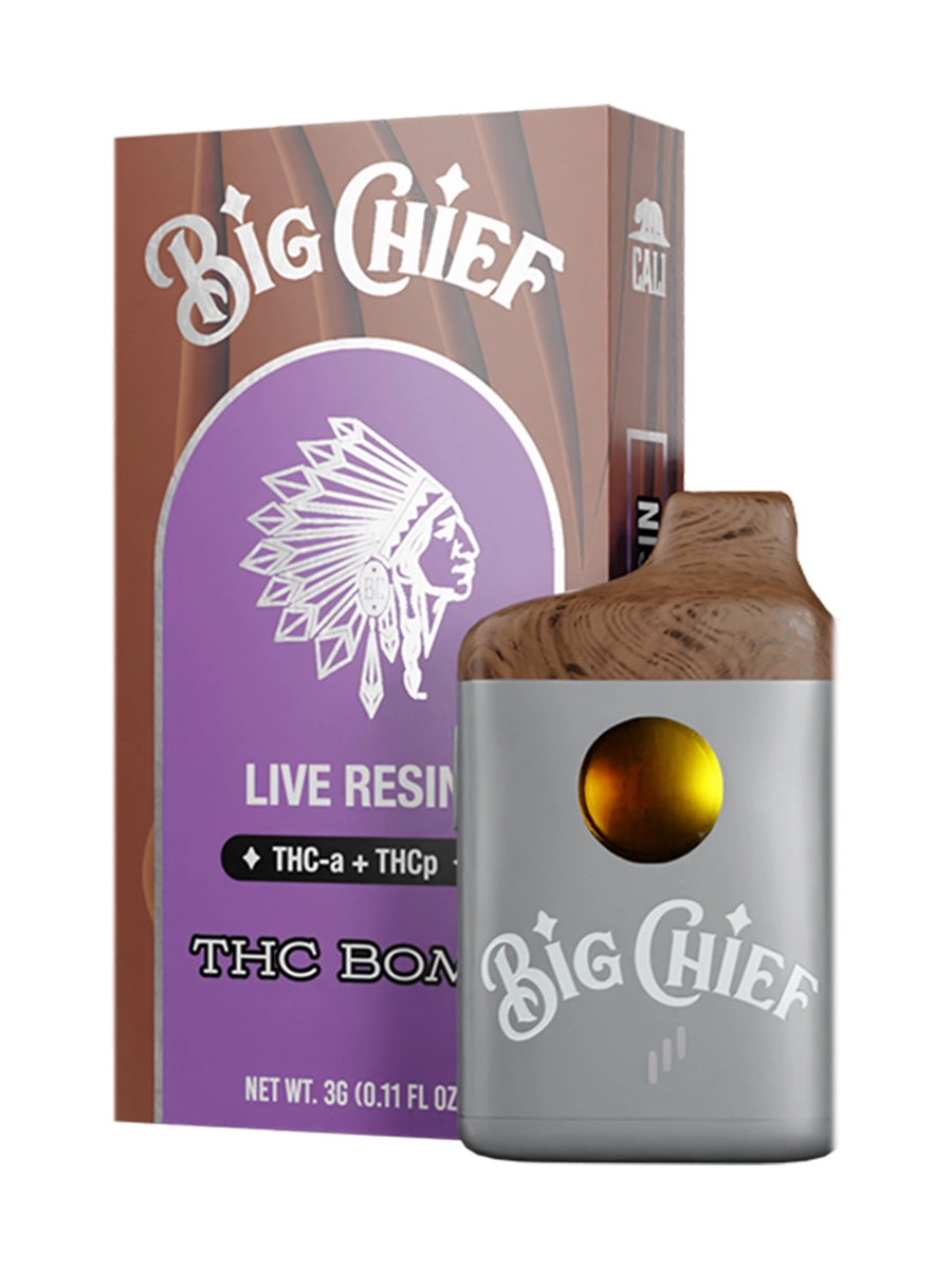 THC Bomb Big Chief Live Resin THC ATHC P Disposable Vape 3G