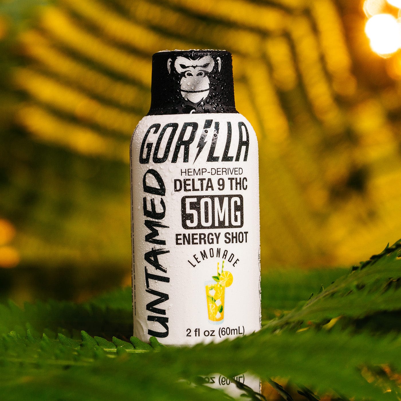 THC Energy Drink Shots - UNTAMED 50MG - Lemonade / 12 Pack