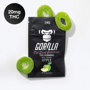 THC Gummies - 20MG Delta 9 (3pc) - Apple
