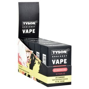 TYSON 2.0 Knockout Live Diamonds Disposable Vape | 3g | 5ct Display - Strawnana