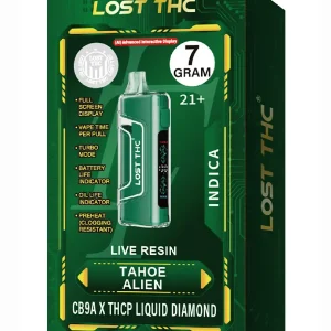 Tahoe Alien Lost THC Live Resin CB9A x THCP Liquid Diamond Disposable 7G
