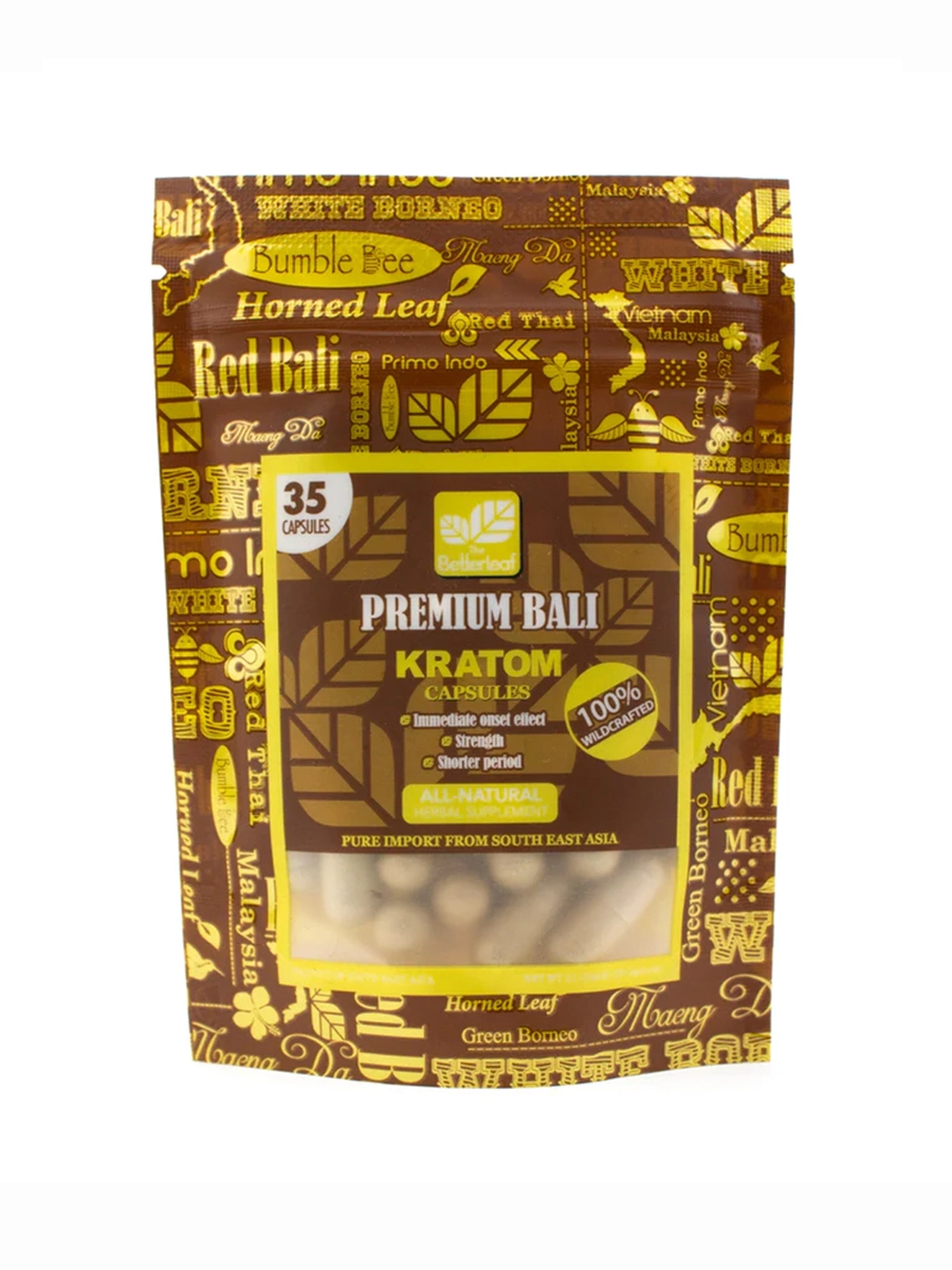 The Betterleaf Premium Bali Kratom Capsules 35pcs