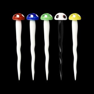 Toadstool Mushroom Twisted Glass Dab Tool