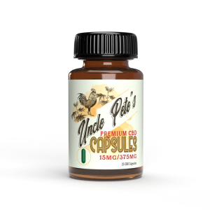 Uncle Petes Premium CBD Capsules 15mg each - 25 Count