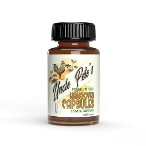 Uncle Petes Premium CBD CBD Hangover Capsules 15mg each - 20 Count