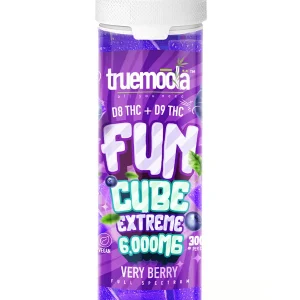 Very Berry Truemoola Fun Cube Extreme D8+D9 Gummies 6000MG