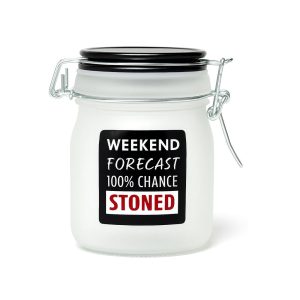 WEEKEND FORECAST STORAGE JAR - 3.5 INCH / Frosted
