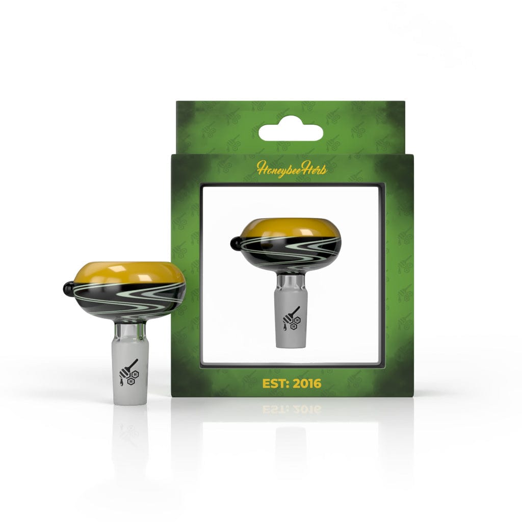 WHRIL SPLASH BASIN BONG FLOWER BOWL - Male / 14mm / Yellow