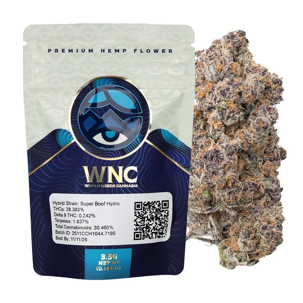 WNC High THCA Indoor Hydro Flower | 3.5g - Super Boof | Hybrid