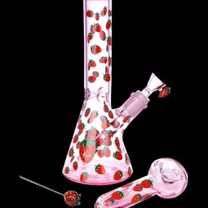 Pulsar Fruit Series Strawberry Cough Glow Pipe Duo