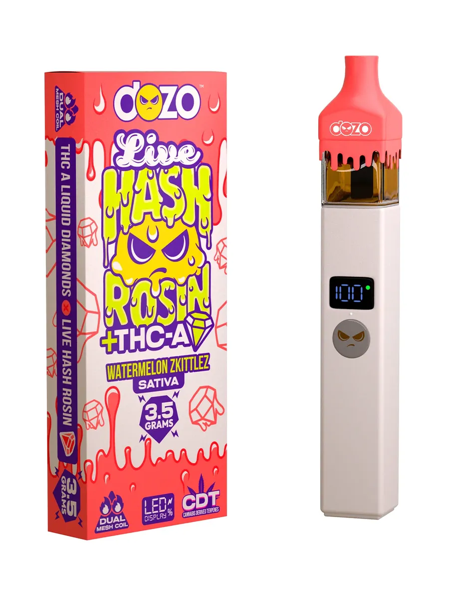 Watermelon Zkittlez Dozo Live Hash Rosin+THC-A Diamond Disposable 3.5G