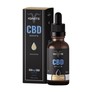 IGNITE CBD Oil Drops 350mg Unscented - 1 oz