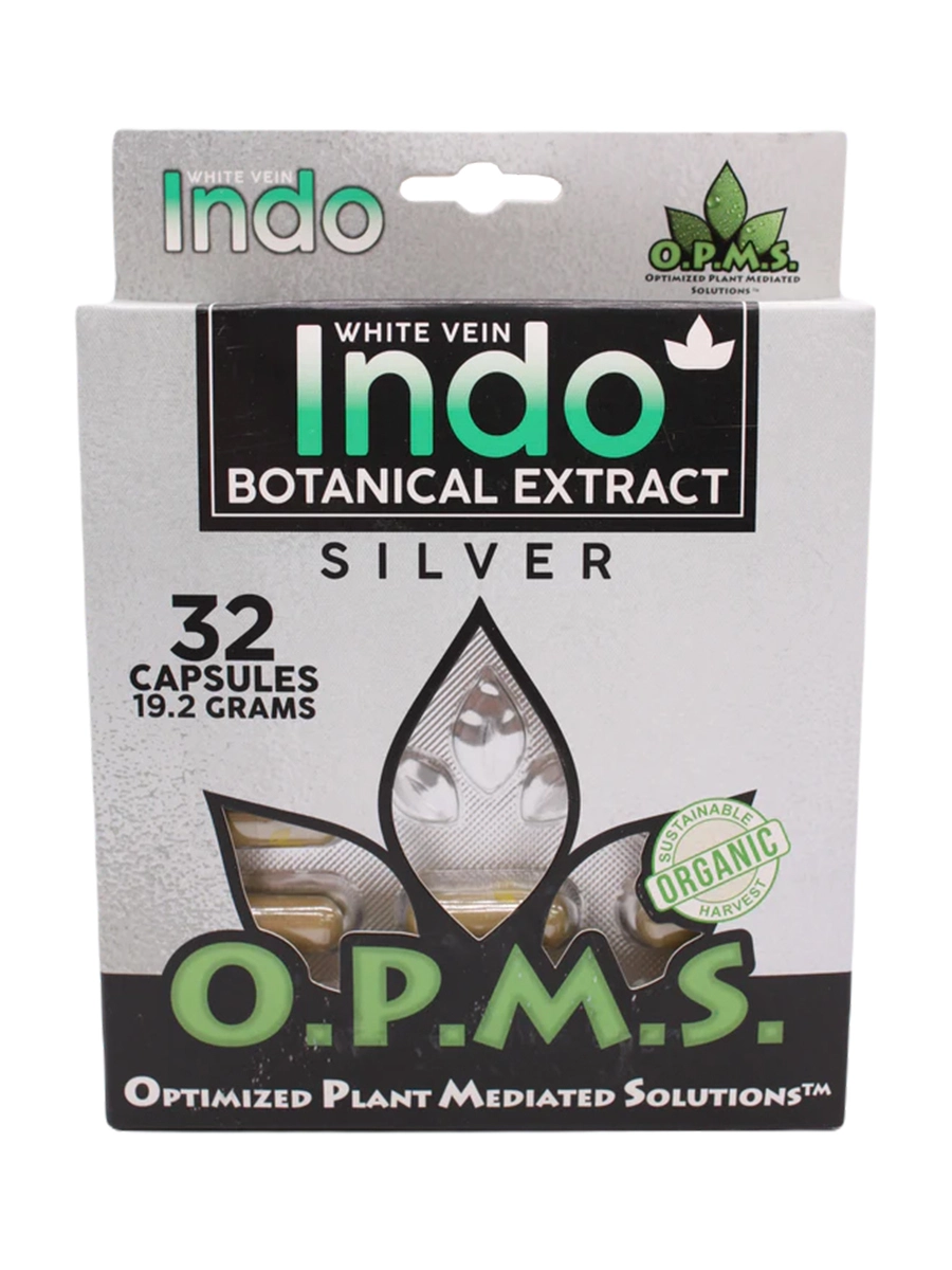 White Indo OPMS Silver Kratom Capsules 32ct