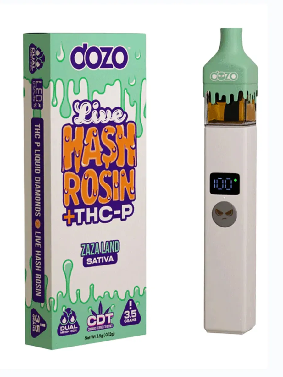 Zaza Land DOZO Live Hash Rosin THC P Disposable 3