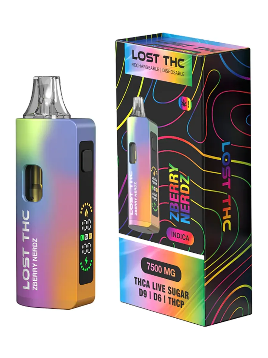 Zberry Nerdz Lost THC V2 Rainbow Edition THC AD9D6THCP Disposable 7