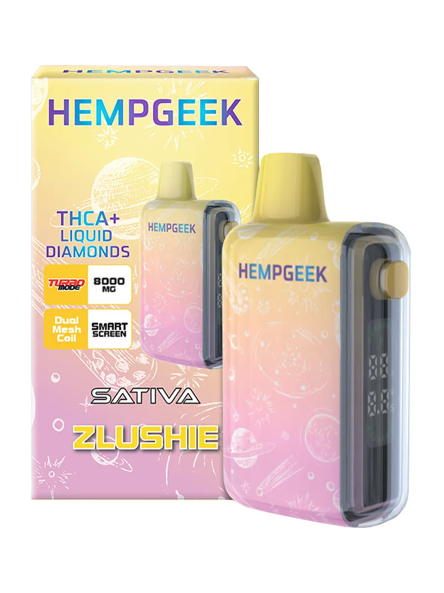 Zlushie Hempgeek THCALiquid Diamonds Disposable 8000MG