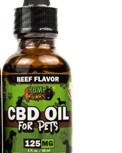 Hemp Bombs CBD Oil for Pets Beef Flavor 125mg - 1 Oz