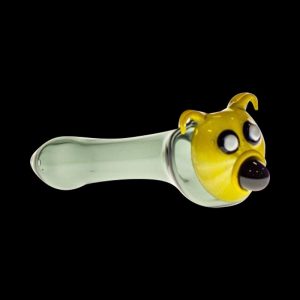 Yellow Dog Glass Spoon Pipe