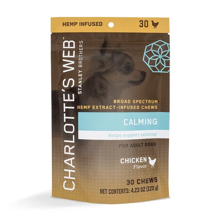 Charlotte's Web Calming Hemp Infused Dog Chews (Chicken flavor) - 30 Count