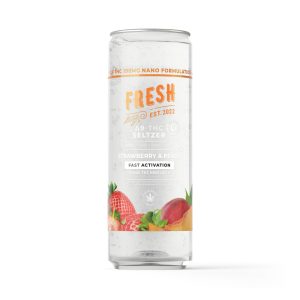 D9 Nano Strawberry & Peach THC Seltzer - 100mg - Fresh