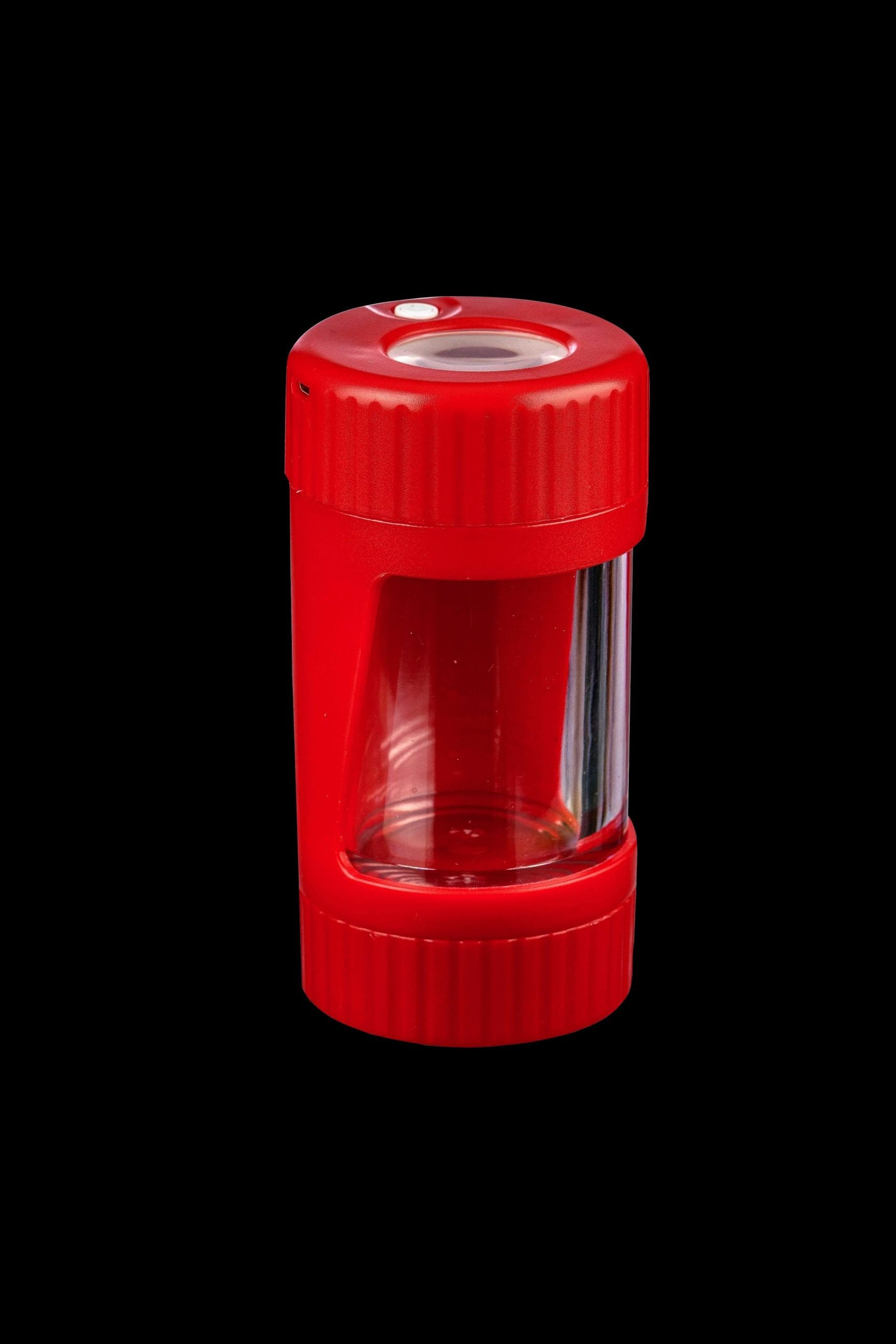 dankstop led viewing chamber stash jar and grinder red container ds grinderjar1 r 28150624747594 scaled