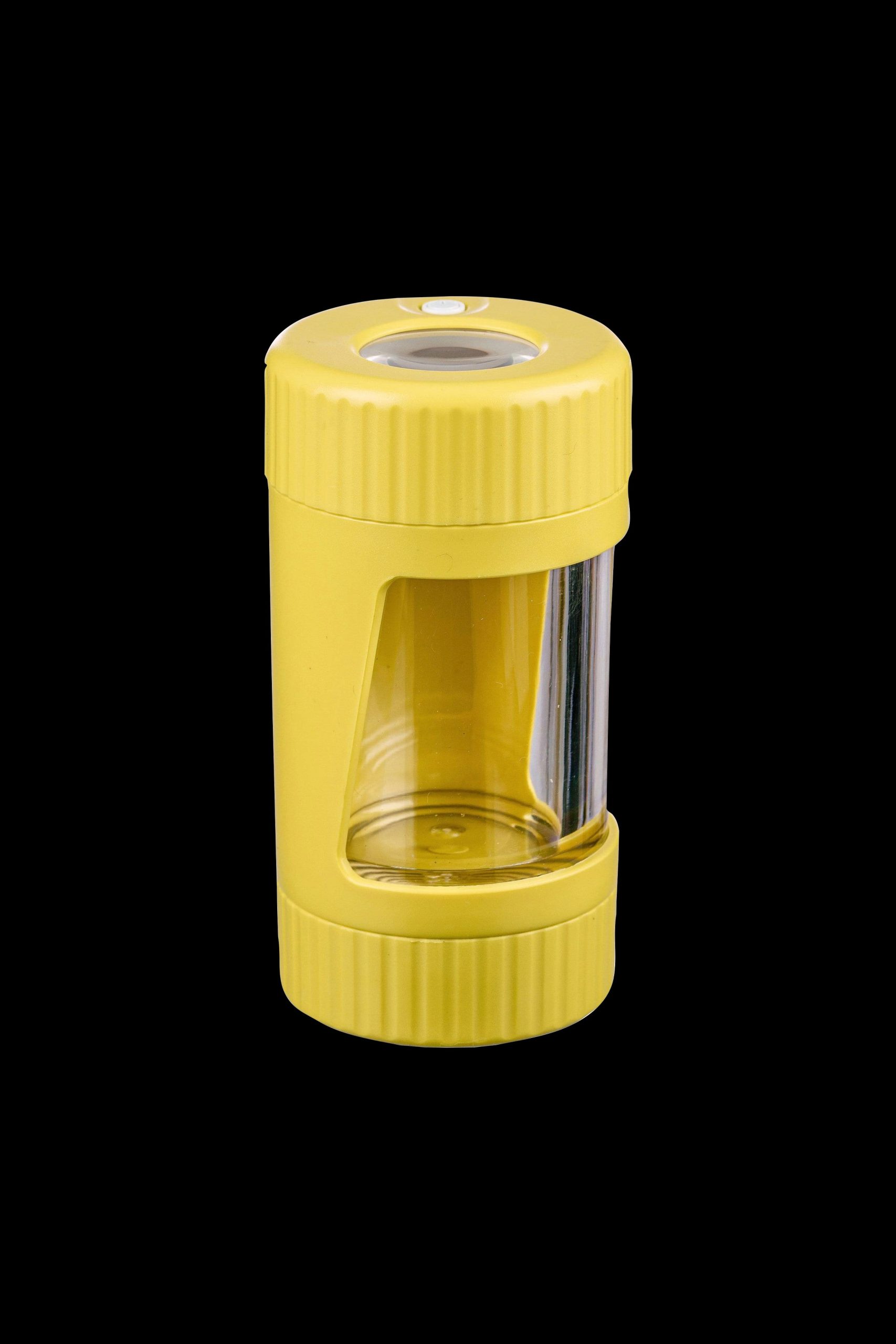 dankstop led viewing chamber stash jar and grinder yellow container ds grinderjar1 yw 28150632579146 scaled