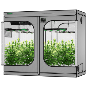 Smart Grow Tent Kit GIY-SGS-G84 8x4, 8-Plant Complete System, with WiFi E42A Controller, 2x 450W VSFD4500 LED Grow Light, and 8-inch AeroZesh G8 Venti