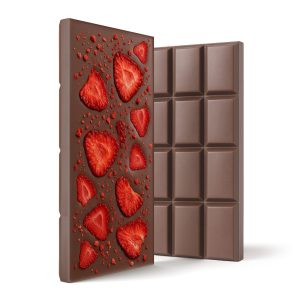 Delta 8 THC Milk Chocolate & Strawberries Bar - 600mg - Chill Plus