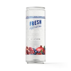 Delta 9 Nano Blueberry & Pomegranate THC Seltzer - 100mg - Fresh