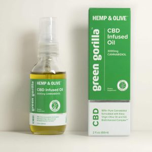 Green Gorilla Certified Organic Pure CBD Oil 3000 mg - 2 oz