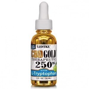 Lidtke Full Spectrum CBD Gold oil with L-Tryptophan 250mg -1 Oz