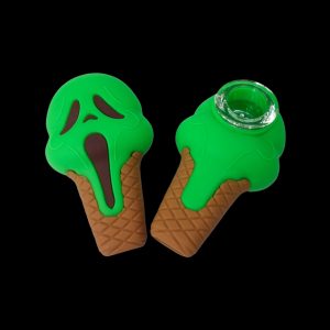 Cloud 8 Ghost Face Ice Cream Silicone Hand Pipe