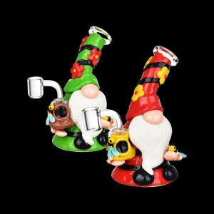 Flower Gnome Glass & Enamel Dab Rig