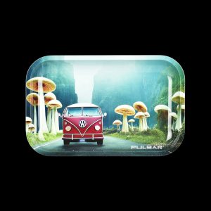 Pulsar Metal Rolling Tray - Camper Van Shroom Trip
