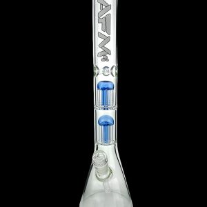 AFM Glass Hitter Double Arm Perc 9mm Glass Beaker Bong