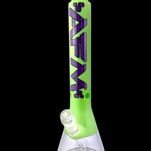 AFM Glass Quasar Glass Beaker Bong - Slime/ Purple