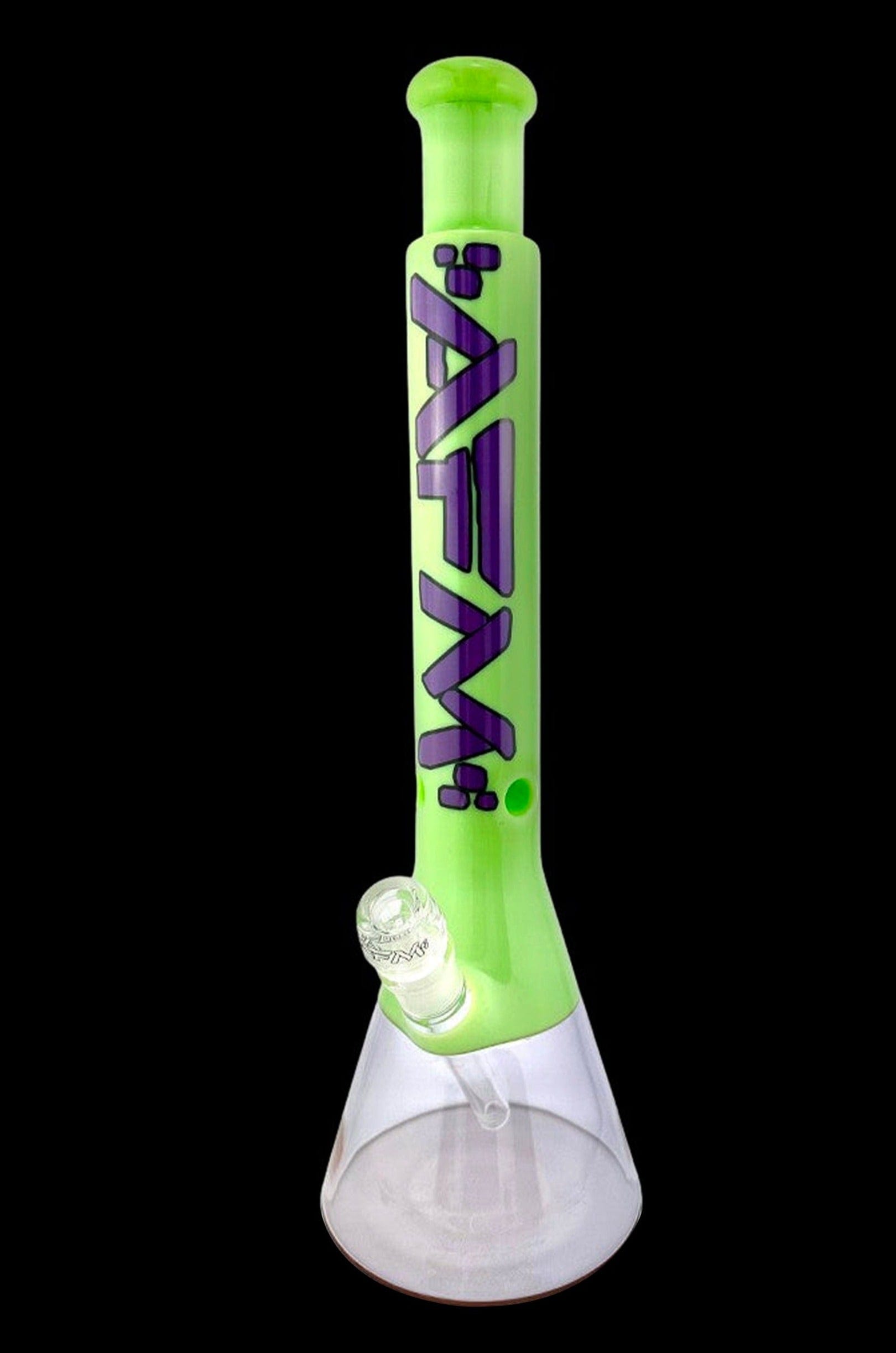 AFM Glass Quasar Glass Beaker Bong - Slime/ Purple