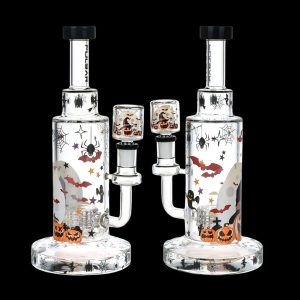 Pulsar Laughing Jack-O-Lantern Glass Water Pipe