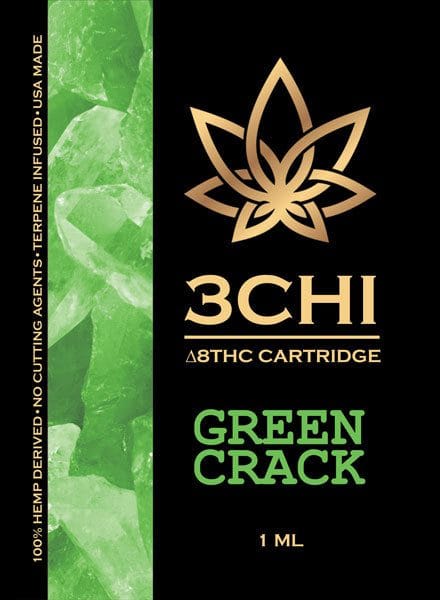 products 3Chi Vape Cart Insert Delta 8 Green Crack 1ml