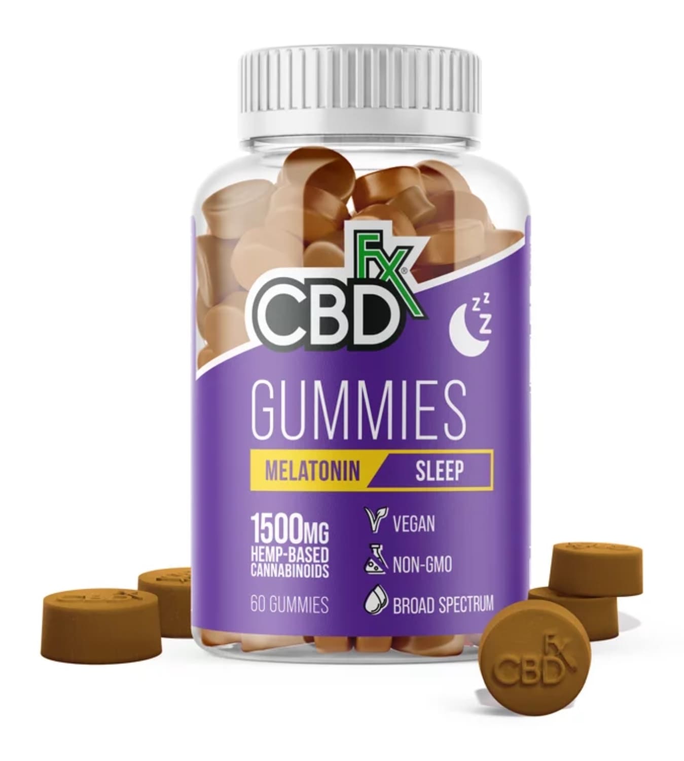 CBDfx CBD Melatonin Gummies 1500mg
