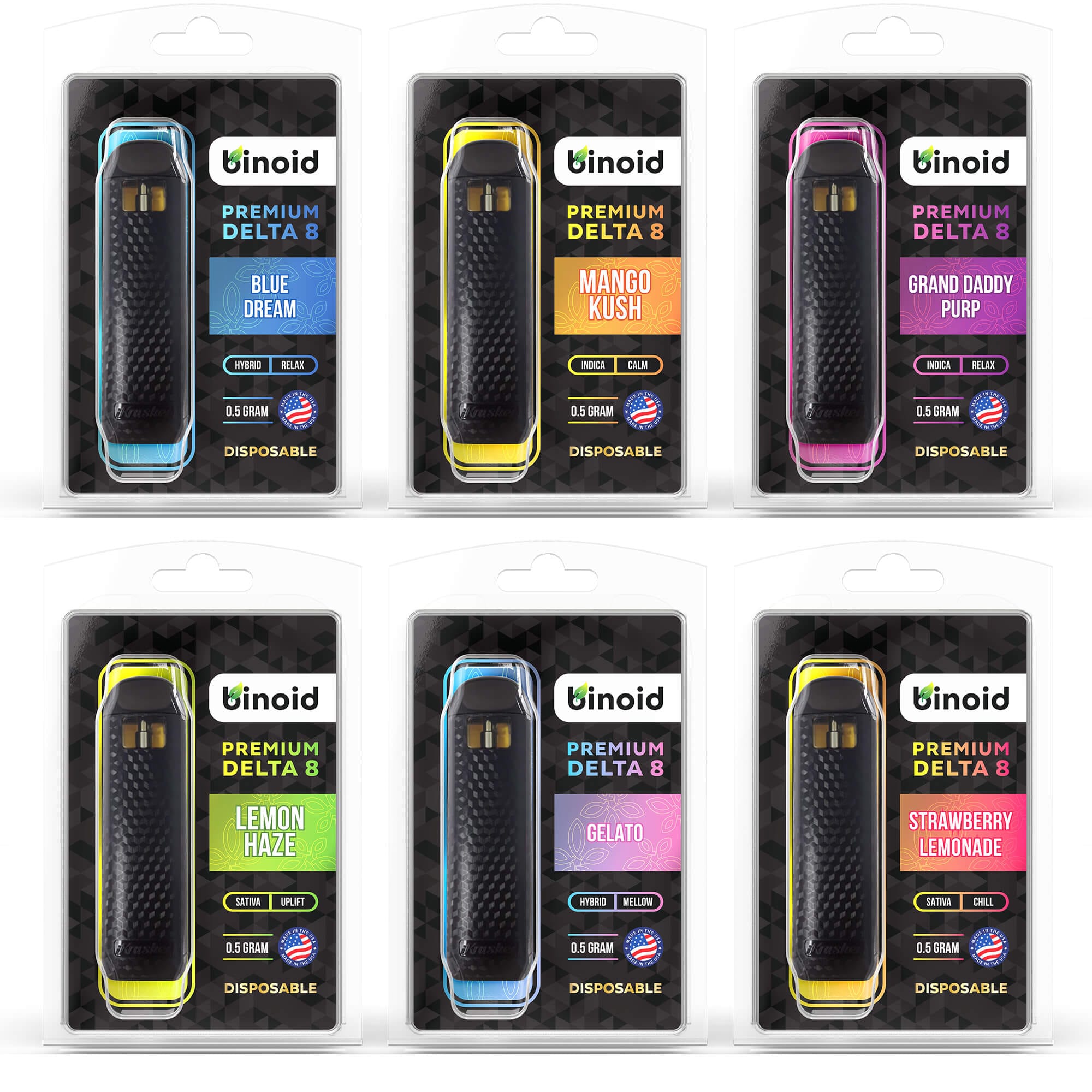 products Delta 8 THC Disposable Vape Bundle 6 Pack Bulk