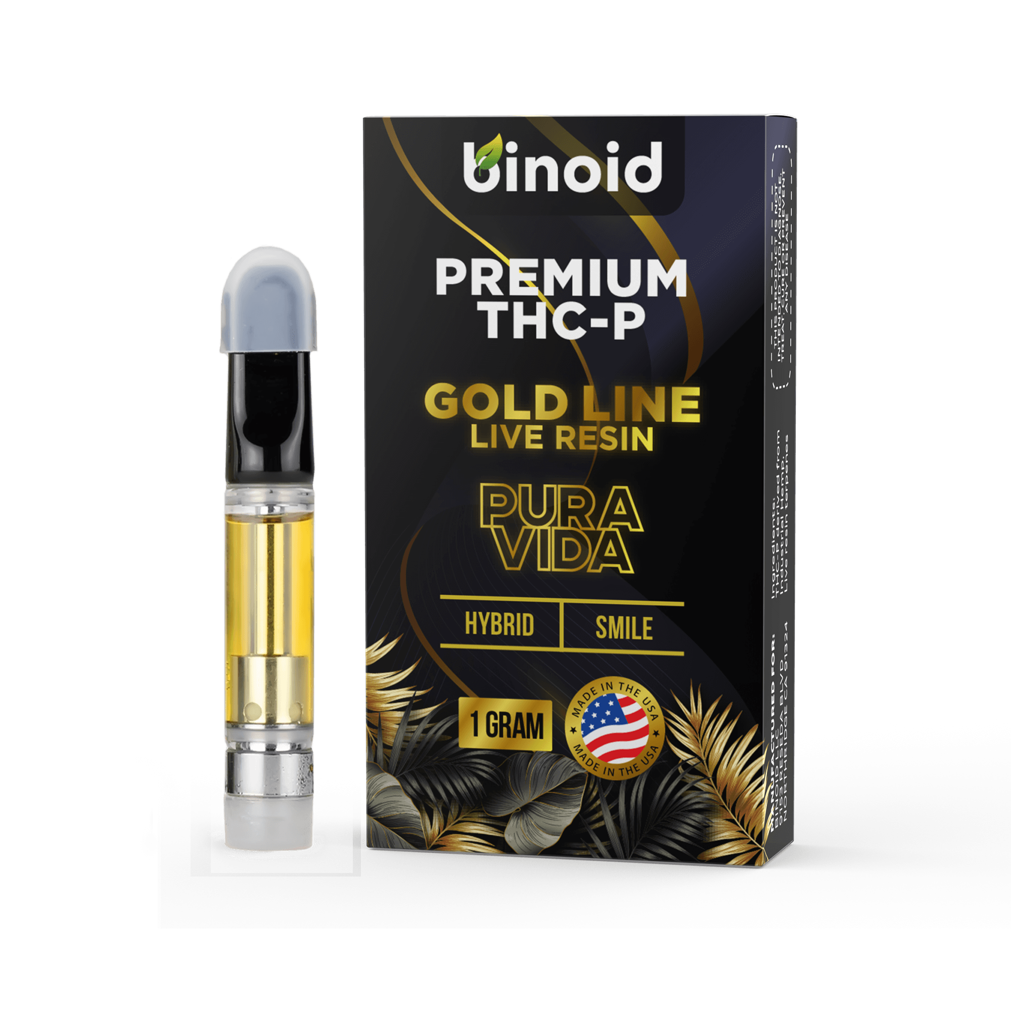 THC-P Live Resin Vape Cartridge - Pura Vida