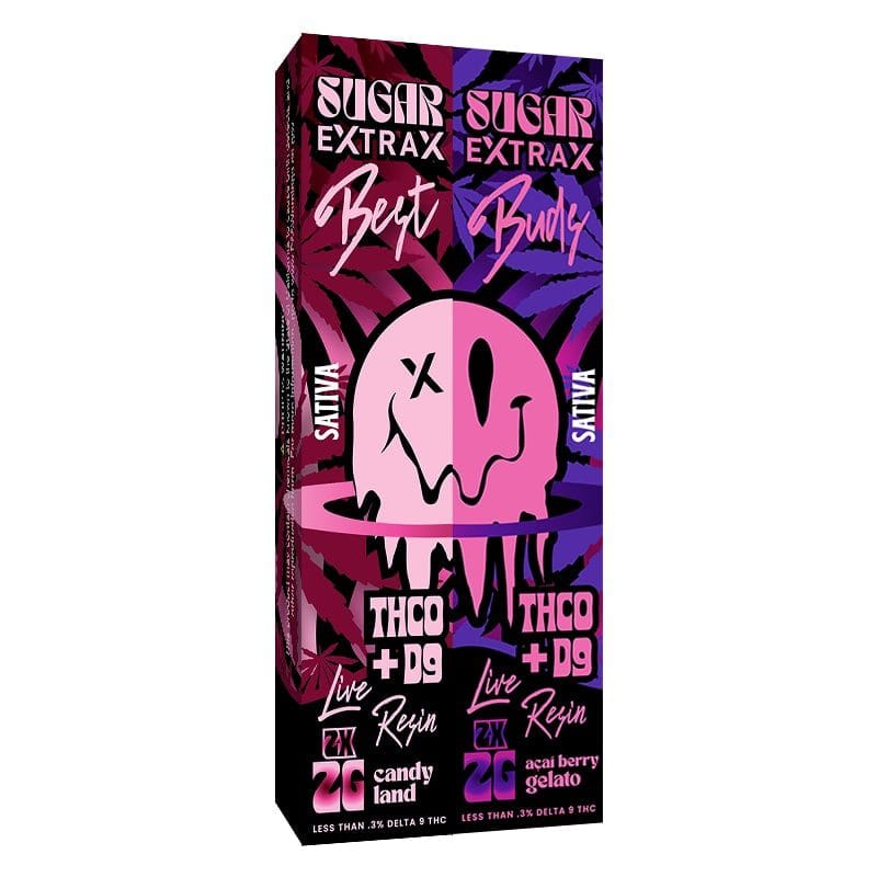 products live resin delta 9 thc thco candyland x acai berry gelato sugar extrax disposable 2 pack gram