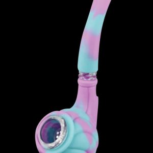 Silicone Hand Pipe with Glass Bowl