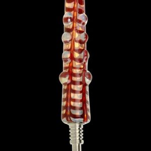Striped Glass Dab Straw