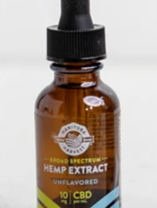 Manitoba Harvest Broad Spectrum Hemp Extract CBD Oil Drops (Unflavor) 10mg CBD/ml - 30 ml